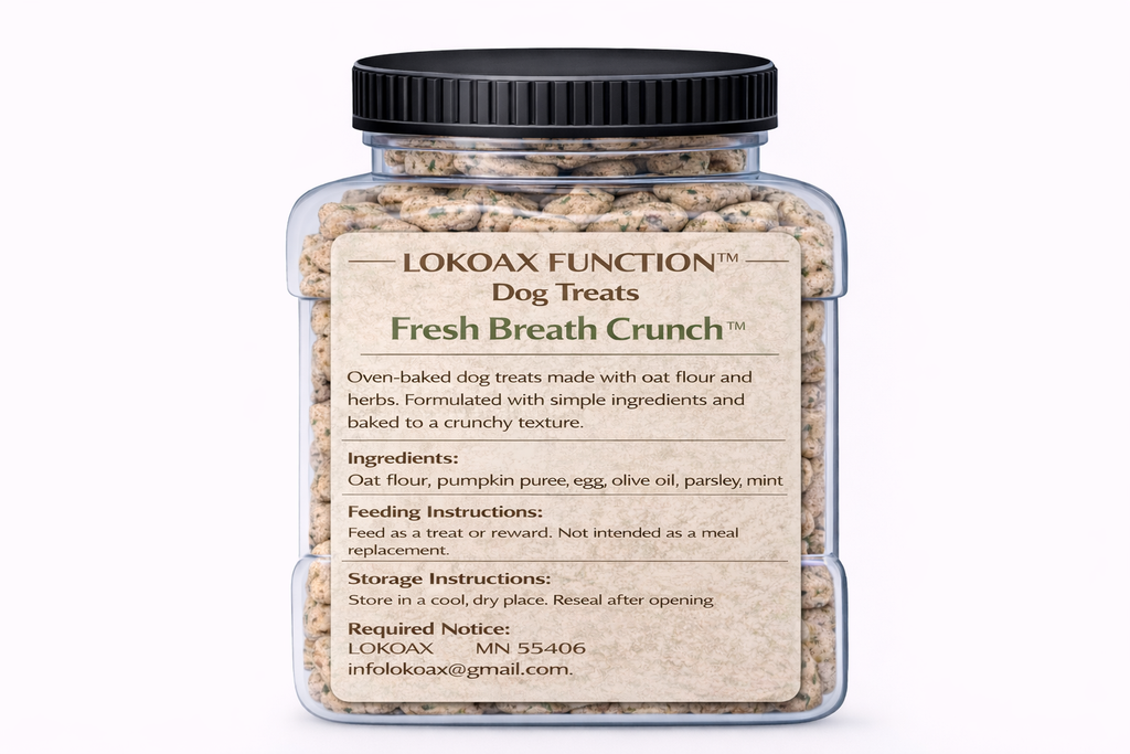 LOKOAX FUNCTION™ Fresh Breath Crunch™ Dog Treats