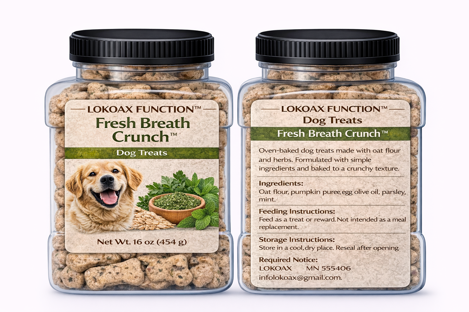 LOKOAX FUNCTION™ Fresh Breath Crunch™ Dog Treats