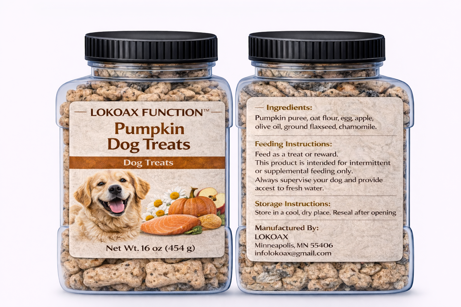 LOKOAX FUNCTION™ Pumpkin Dog Treats