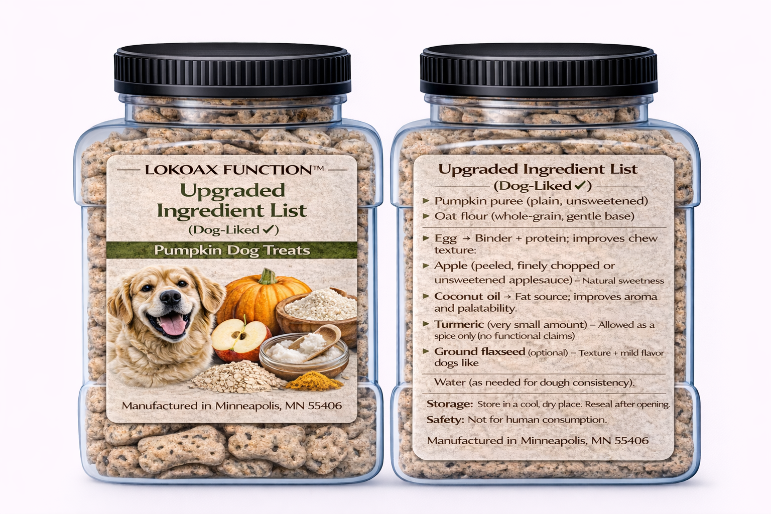 LOKOAX FUNCTION™ Pumpkin Dog Treats
