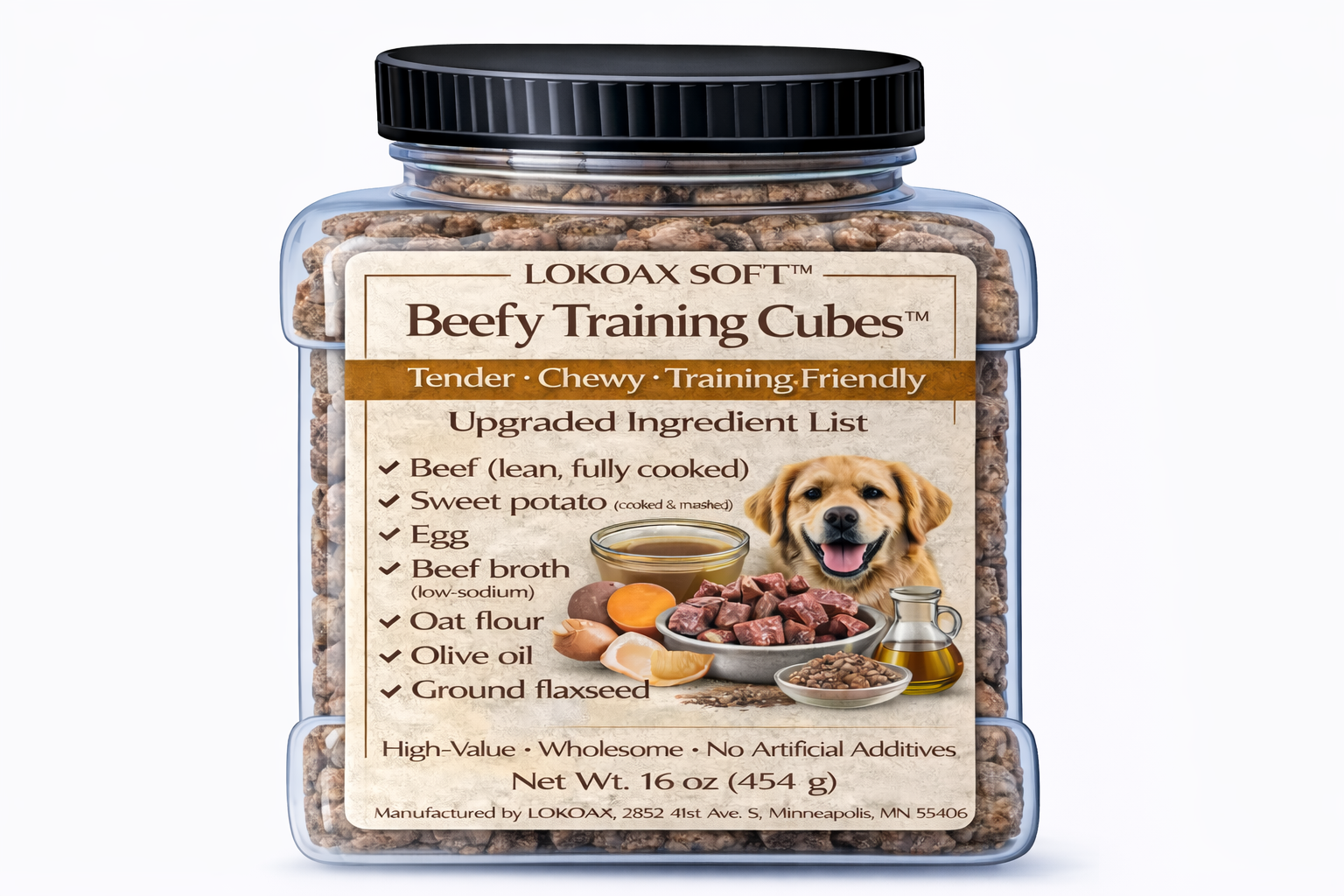 LOKOAX CRUNCH™ Beefy Training Cubes™