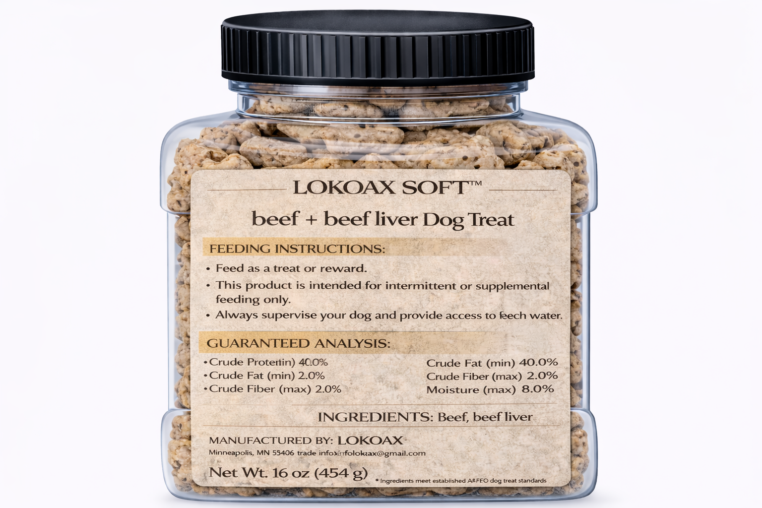 LOKOAX SOFT™ Beef + Beef Liver Dog Treats