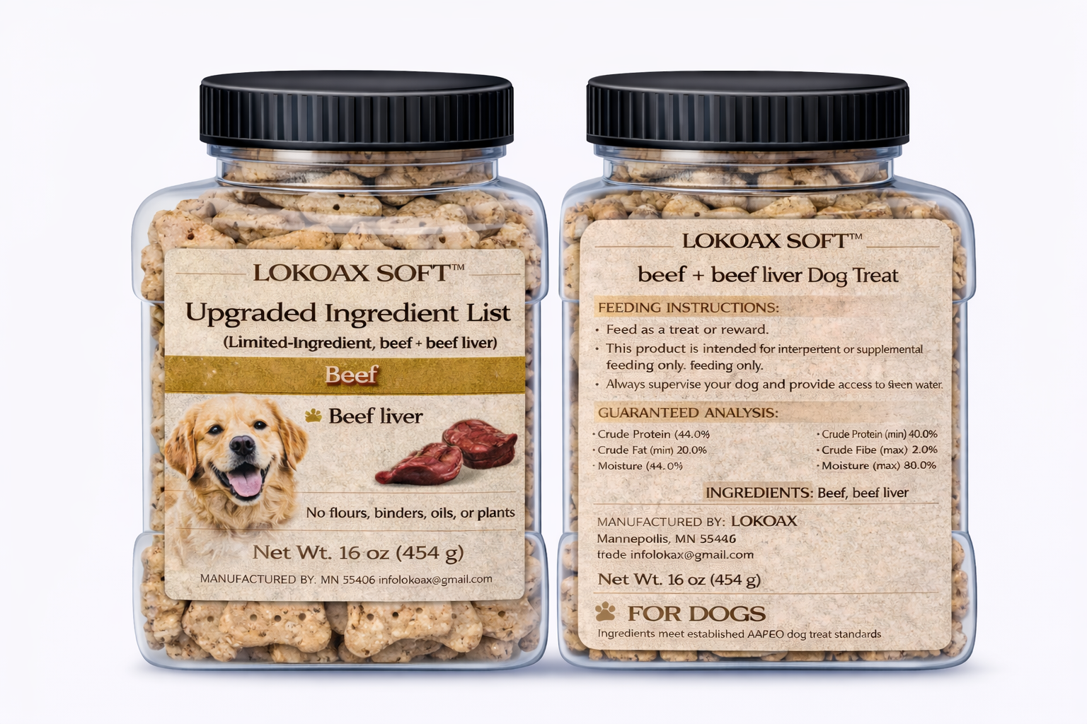 LOKOAX SOFT™ Beef + Beef Liver Dog Treats
