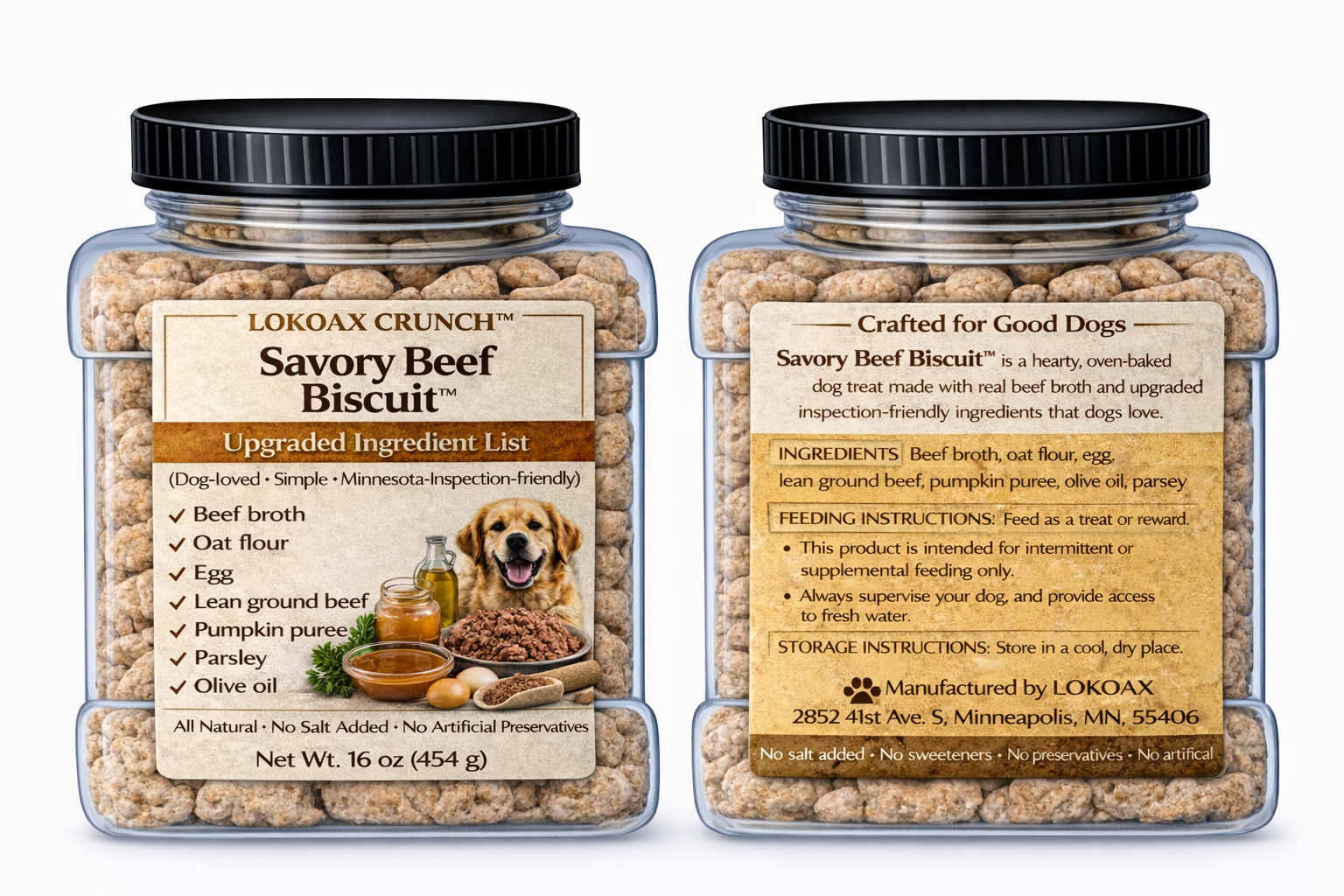 LOKOAX CRUNCH™ Savory Beef Biscuit™