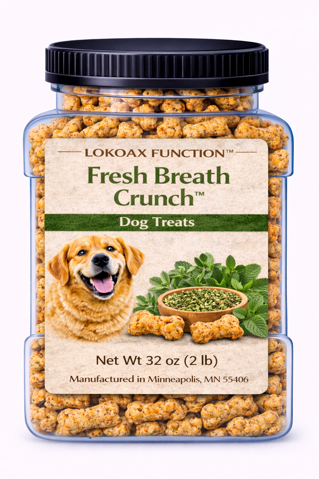 LOKOAX FUNCTION™ Fresh Breath Crunch™ Dog Treats