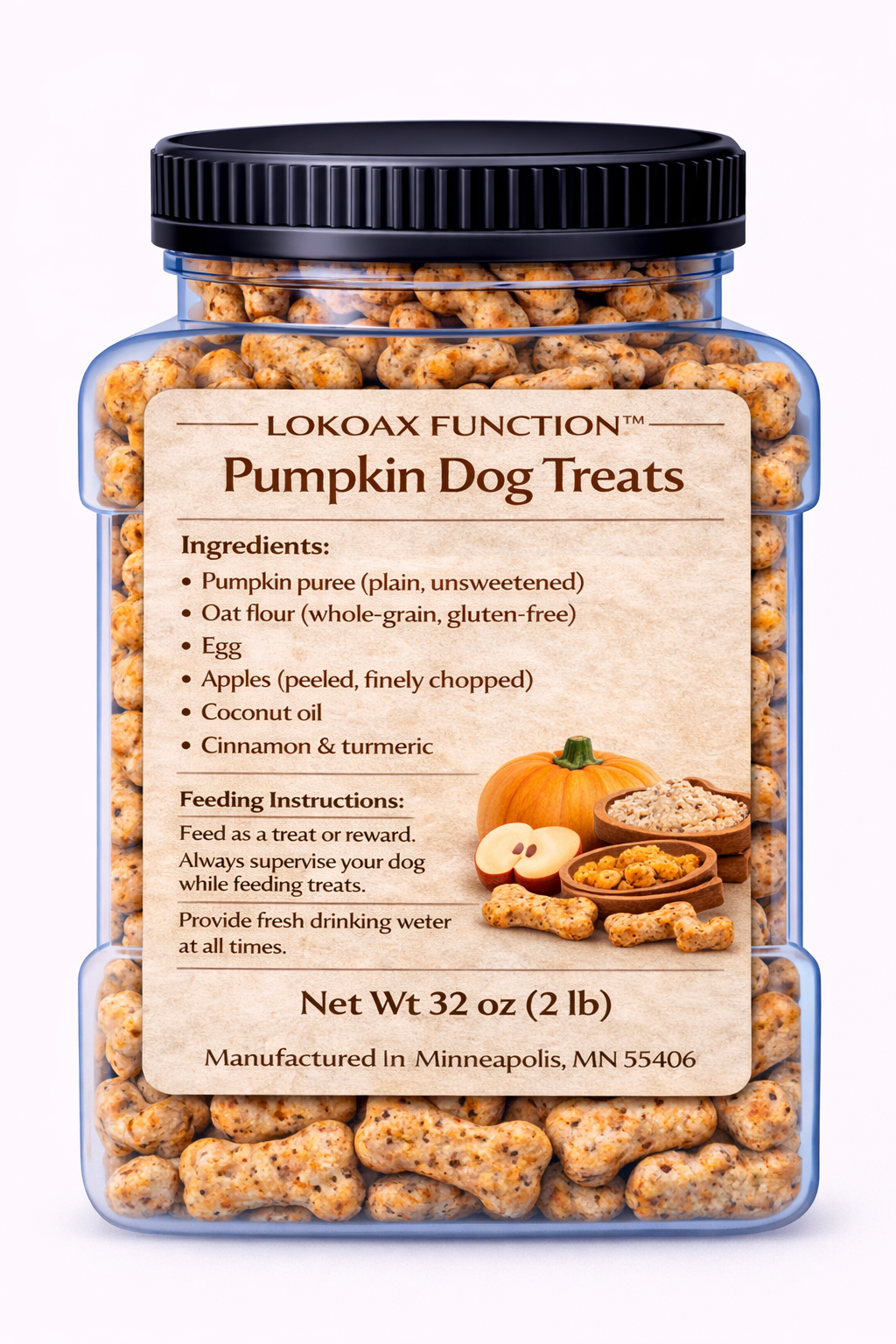 LOKOAX FUNCTION™ Pumpkin Dog Treats
